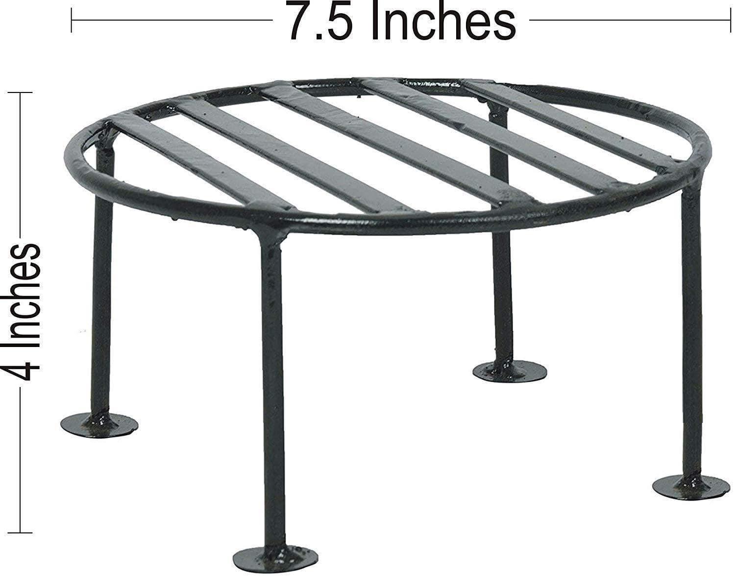 Rust Free Plant Stand for Indoor/Outdoor,Flower Pot/Plant Stand for Home Garden Balcony Living Room Decor, Flower Pot Stand, Gamla Stand (Pack of 4) - Ouch Cart 