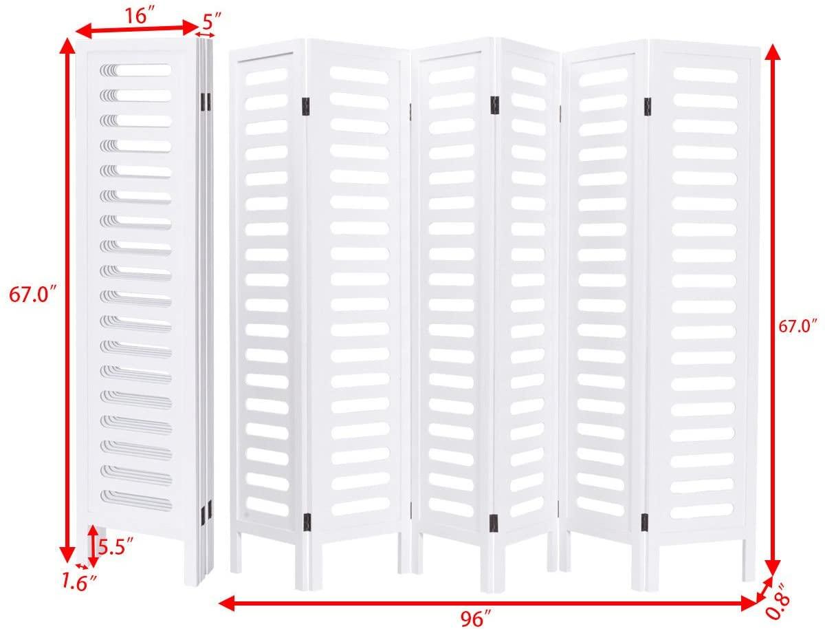 6 Panel Handicrafts Partition Wooden Room Divider Wooden Screen Wooden Separator partition for Living Room partition Screen Room Divider Consists of 6 Panels to be Placed in Zig-Zag Position - Ouch Cart 
