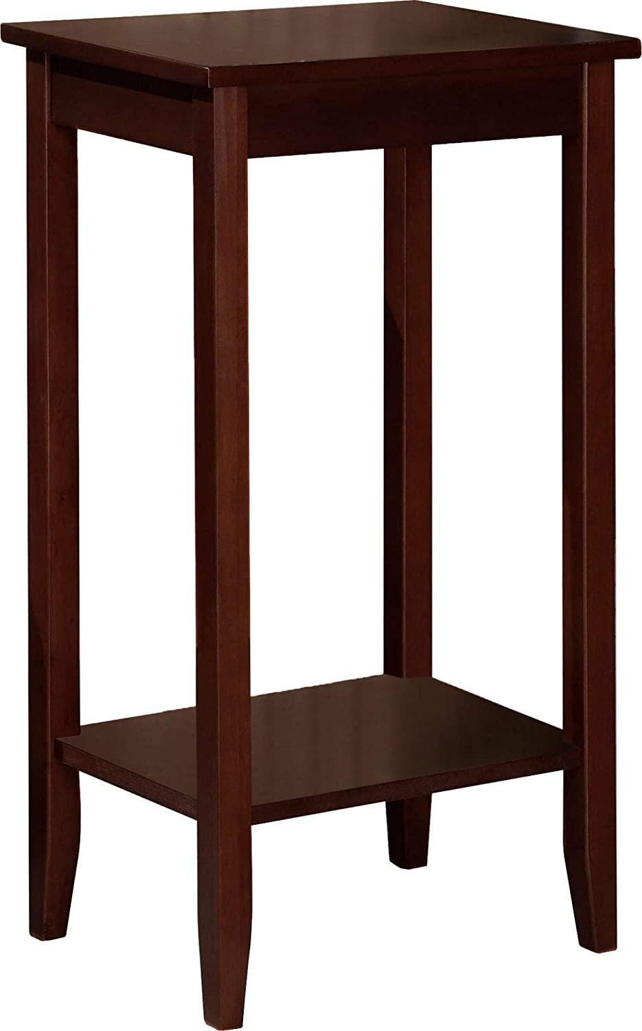 Rosewood Tall End Table, Simple Design, Multi-purpose Small Space Table - Ouch Cart 