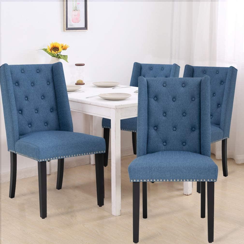 Dining Chairs Set of 4 Kitchen Chairs for Living Room Dining Room Chairs Side Chair for Restaurant Home Kitchen Living Room - Ouch Cart 