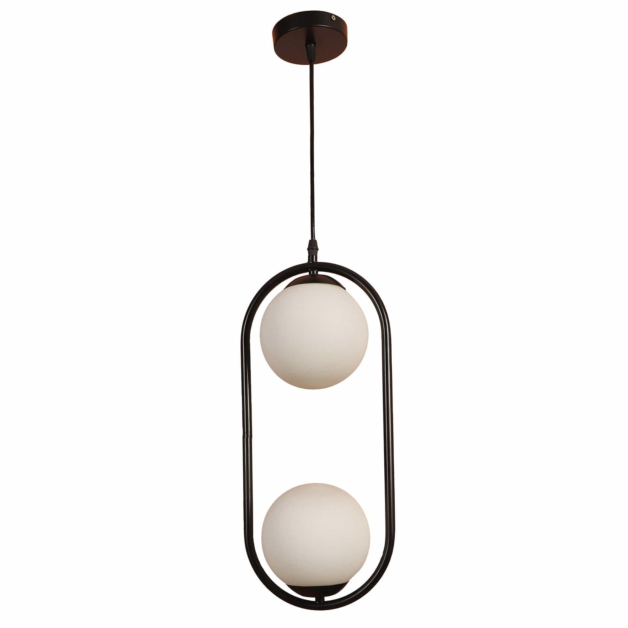 Black And White Modern Metal Hanging Light