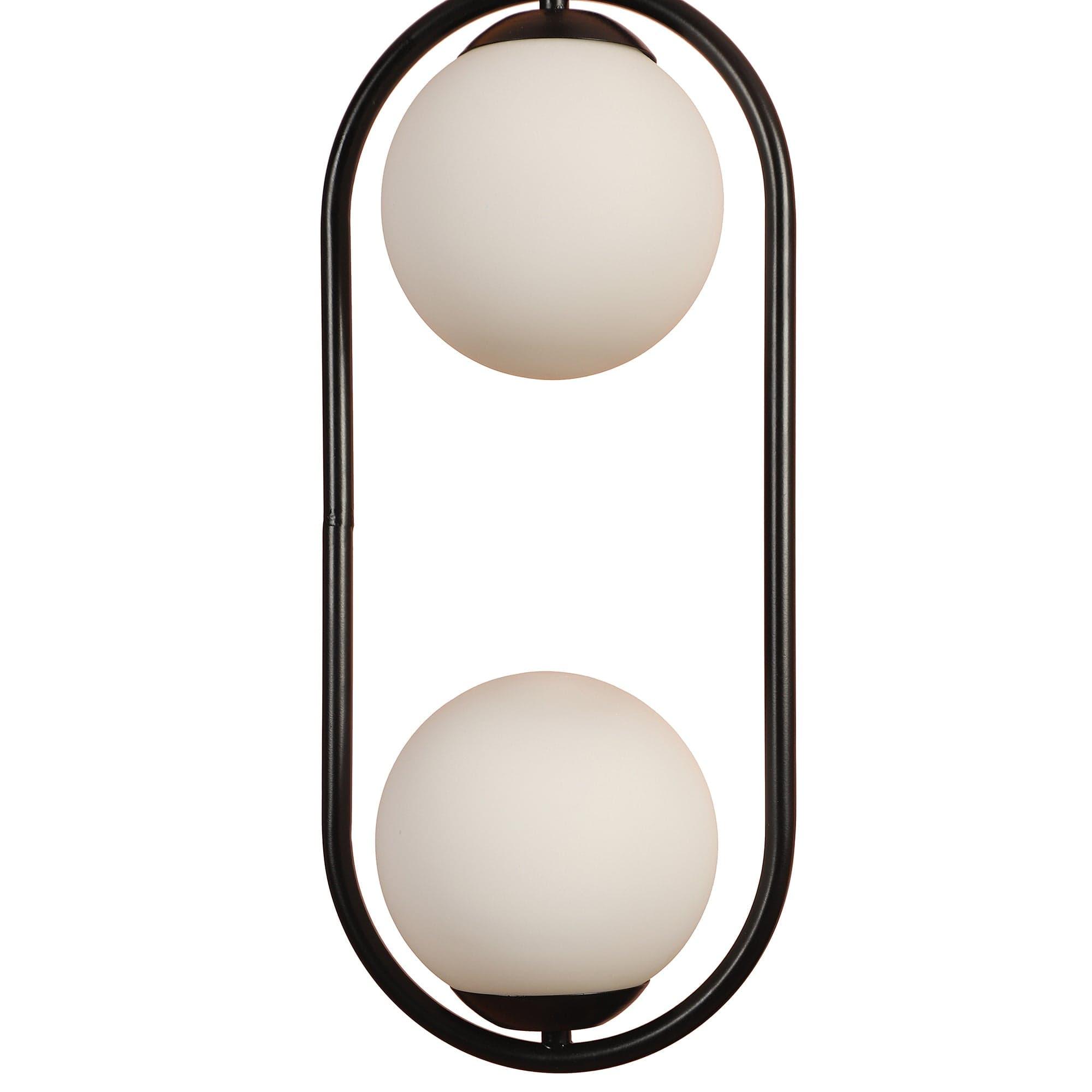 Black And White Modern Metal Hanging Light - Ouch Cart 