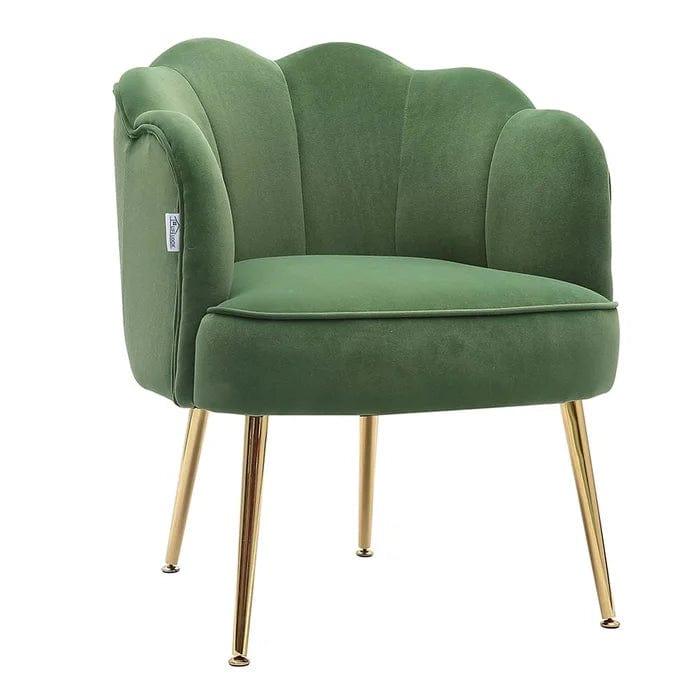 Wide Tufted Velvet Tub Chair - Ouch Cart 