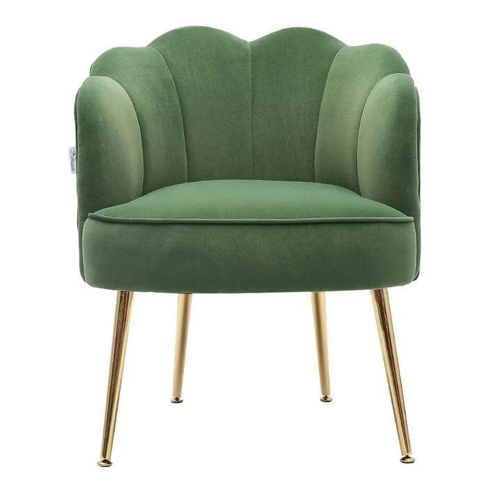 Wide Tufted Velvet Tub Chair - Ouch Cart 