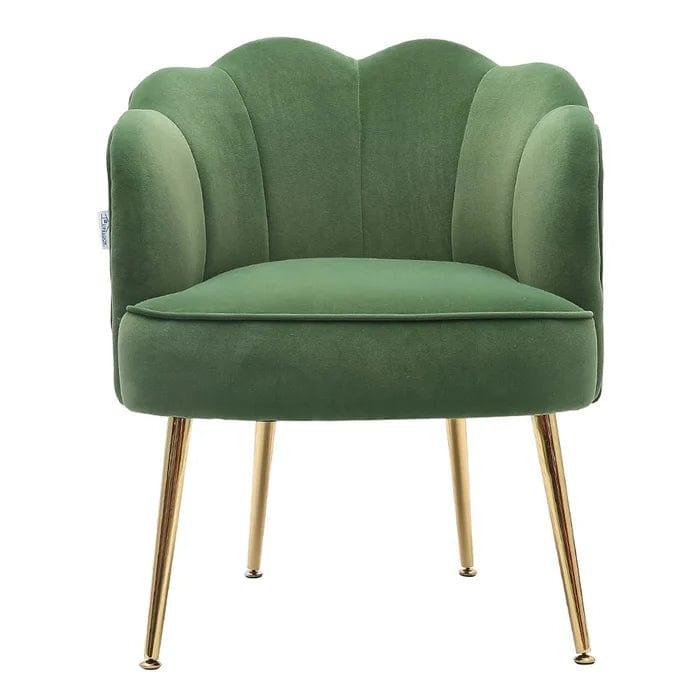 Wide Tufted Velvet Tub Chair