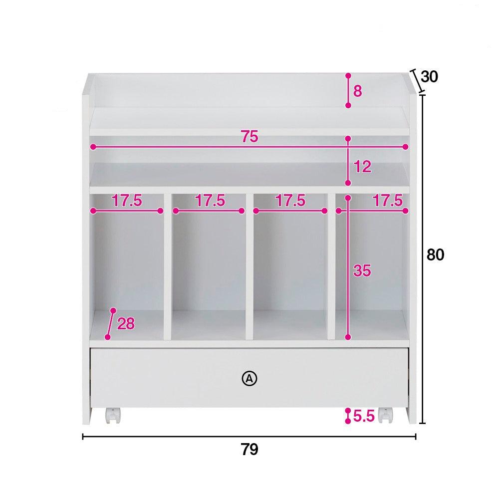 Simple And Stylish Book Shelves With Wheels By Miza - Ouch Cart 