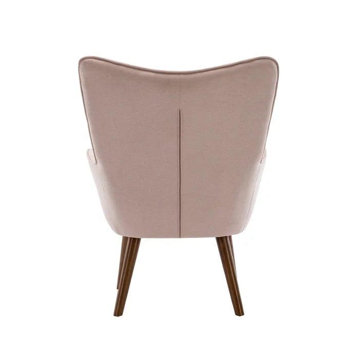 Wide Tufted Wingback Chair - Ouch Cart 