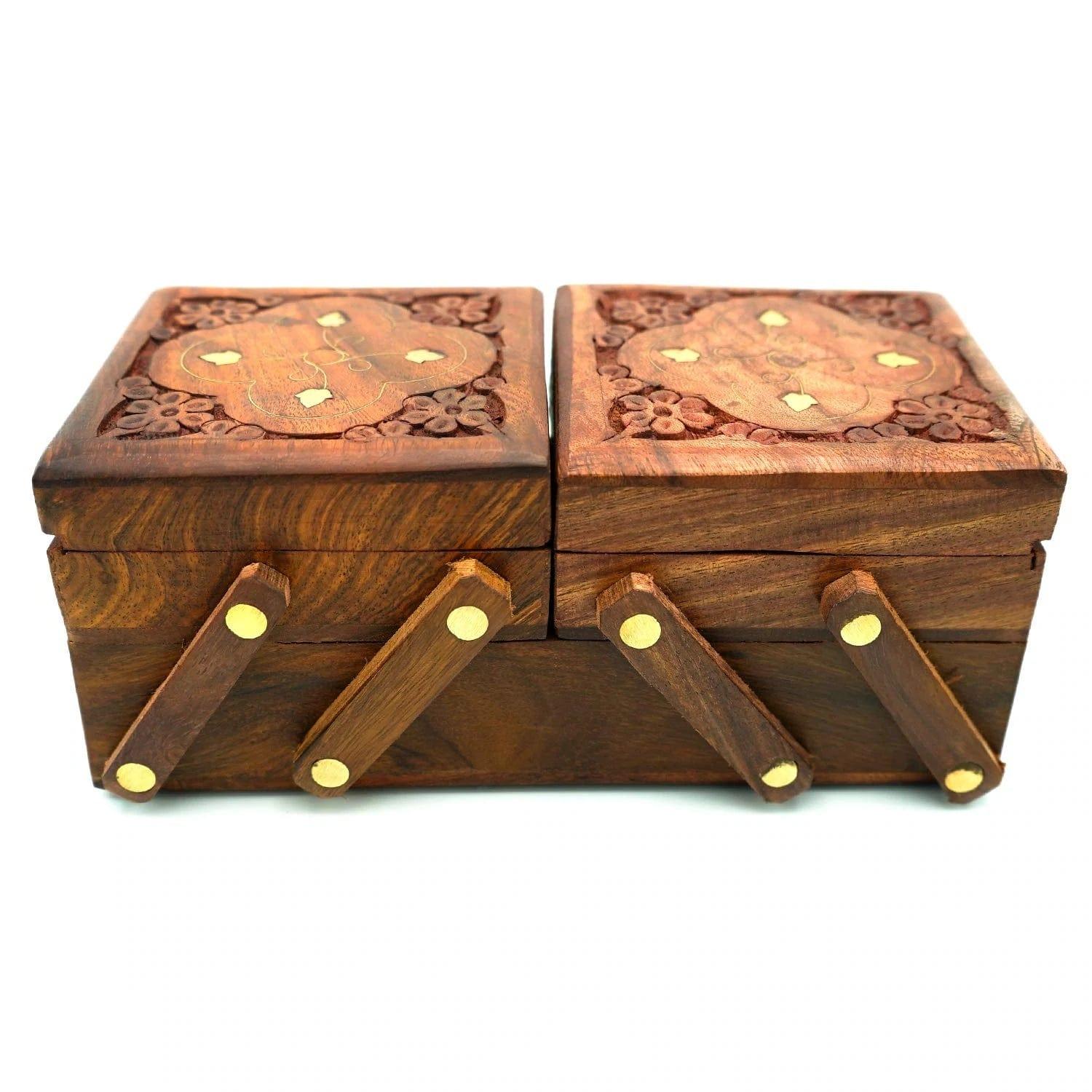 3 IN 1 WOODEN JEWELRY BOX - Ouch Cart 