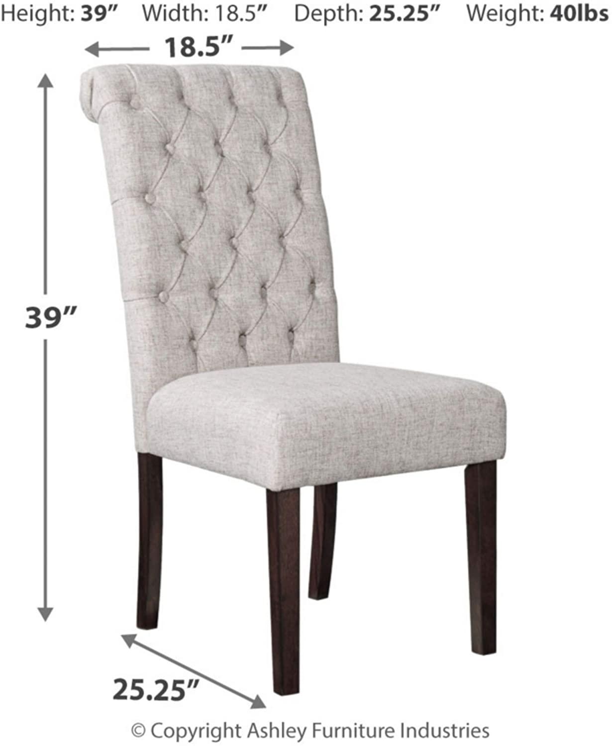 Classic Upholstered Dining Chair, Set of 2, Light Gray - Ouch Cart 