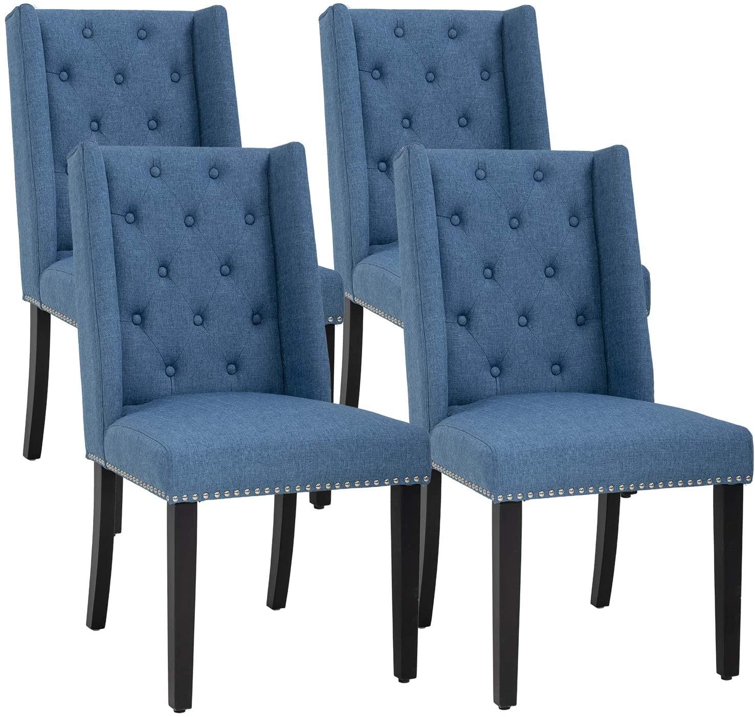 Dining Chairs Set of 4 Kitchen Chairs for Living Room Dining Room Chairs Side Chair for Restaurant Home Kitchen Living Room - Ouch Cart 