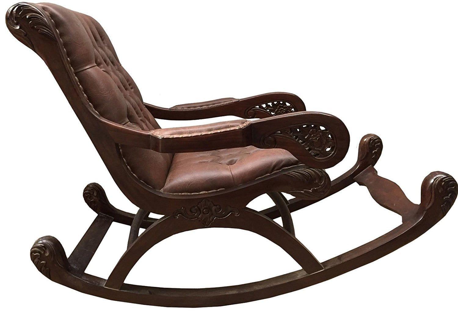 sheesham Wood Royal Rocker Chair - Ouch Cart 