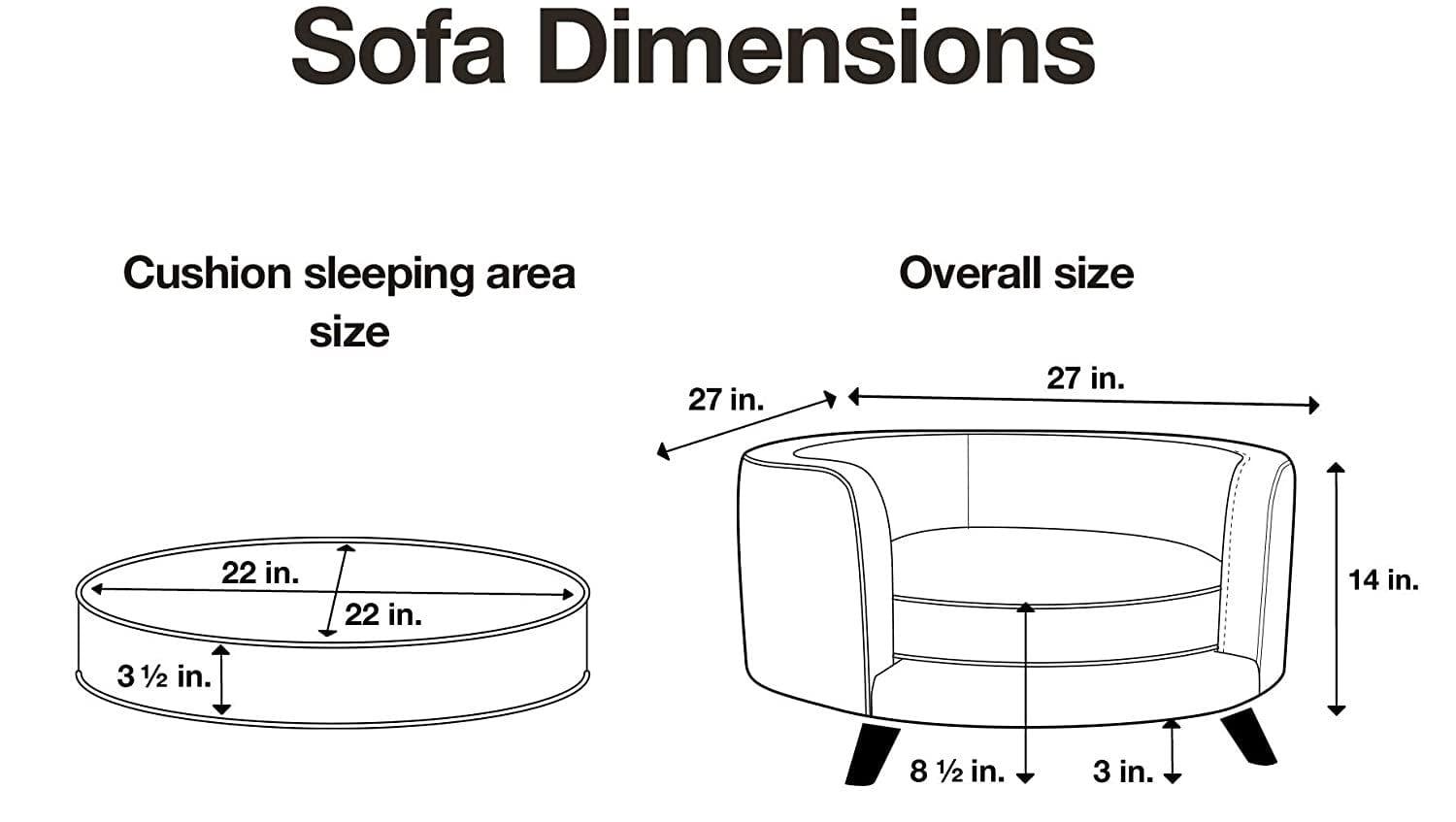 Rosie Sofa - Grey, Medium - Ouch Cart 