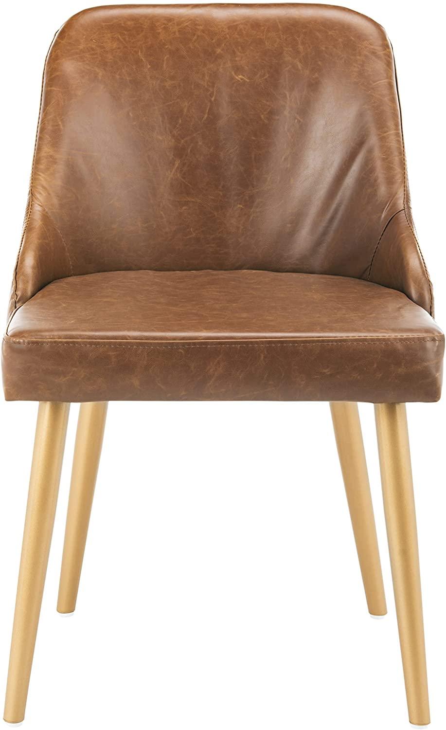Lulu Mid-Century Slate Blue Velvet and Gold Dining Chair, Set of 2 - Ouch Cart 