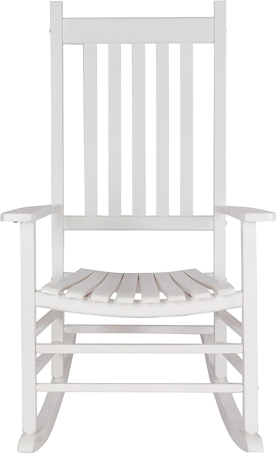 Vermont Porch Rocker, White - Ouch Cart 