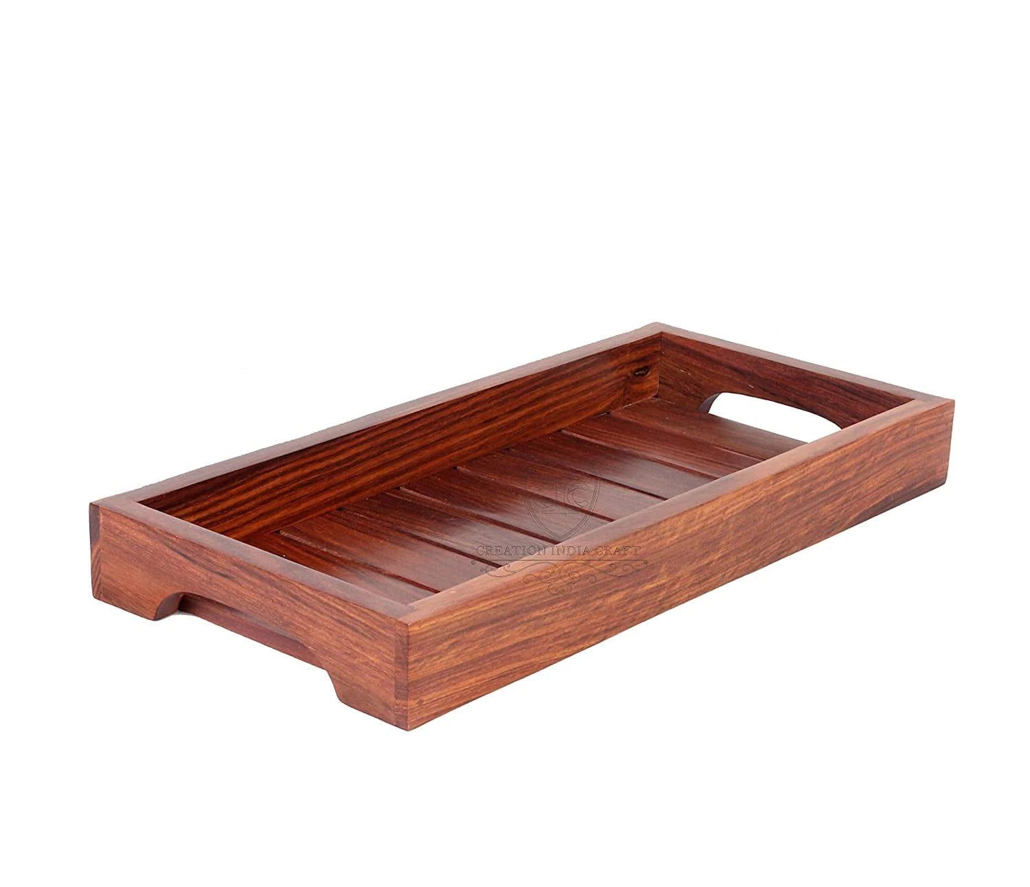 WOODEN SERVING TRAY - Ouch Cart 