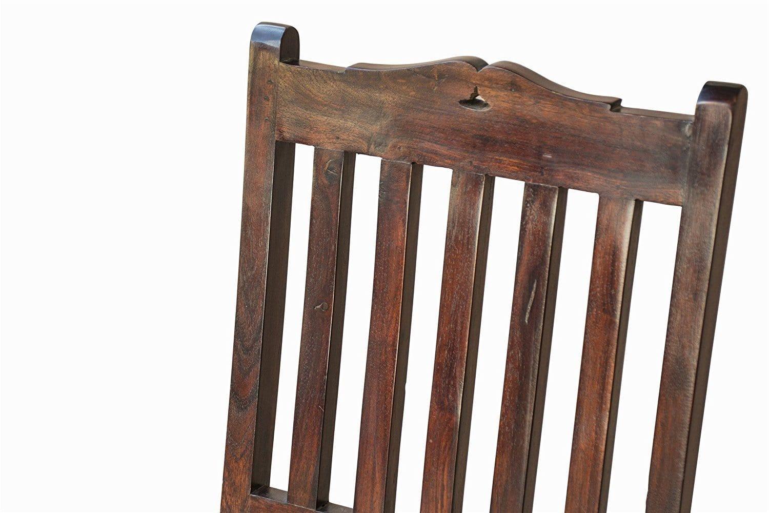 Pure Sheesham Wood Seating Arm Chair - Ouch Cart 