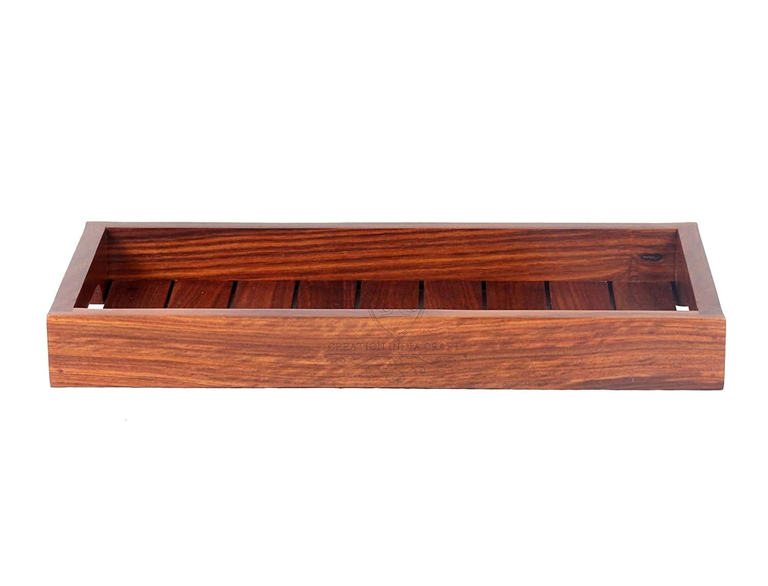 WOODEN SERVING TRAY - Ouch Cart 