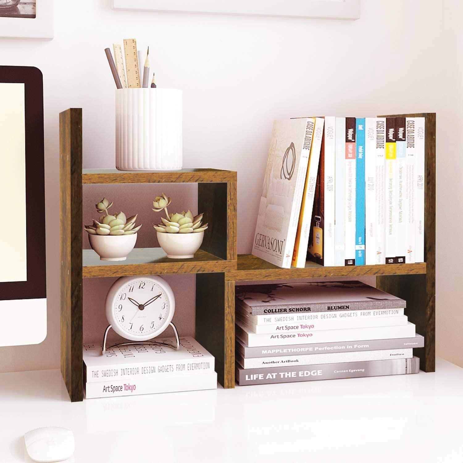 Desktop Organizer Office Storage And Small Book Rack By Miza - Ouch Cart 