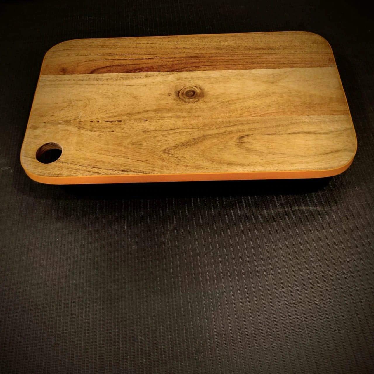 ACACIA WOOD CHOPPING BOARD CUM SERVING TRAY - Ouch Cart 