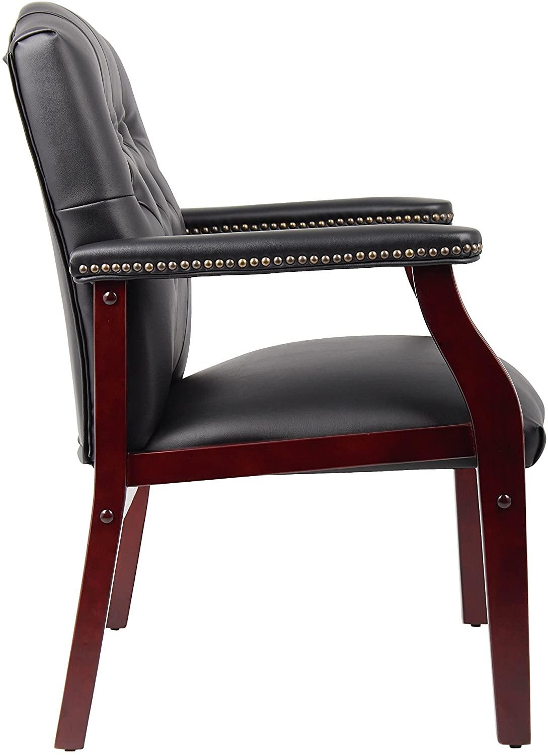 League Executive Guest Chair, Black - Ouch Cart 