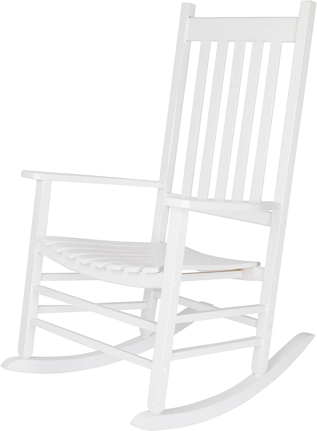 Vermont Porch Rocker, White - Ouch Cart 