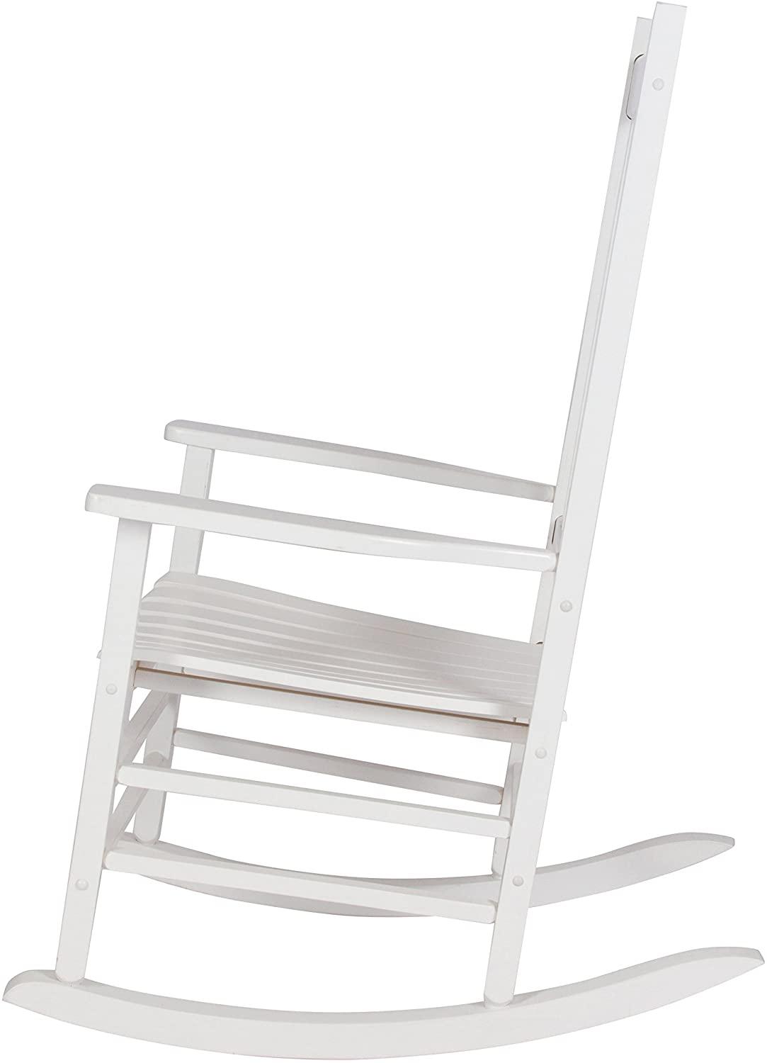 Vermont Porch Rocker, White - Ouch Cart 