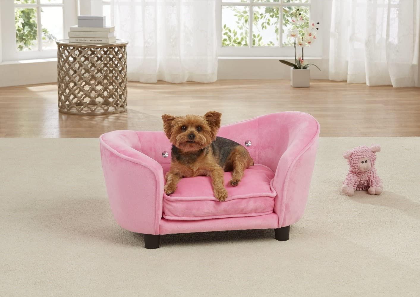 Ultra Plush Snuggle Sofa Bed in Light Pink - Ouch Cart 