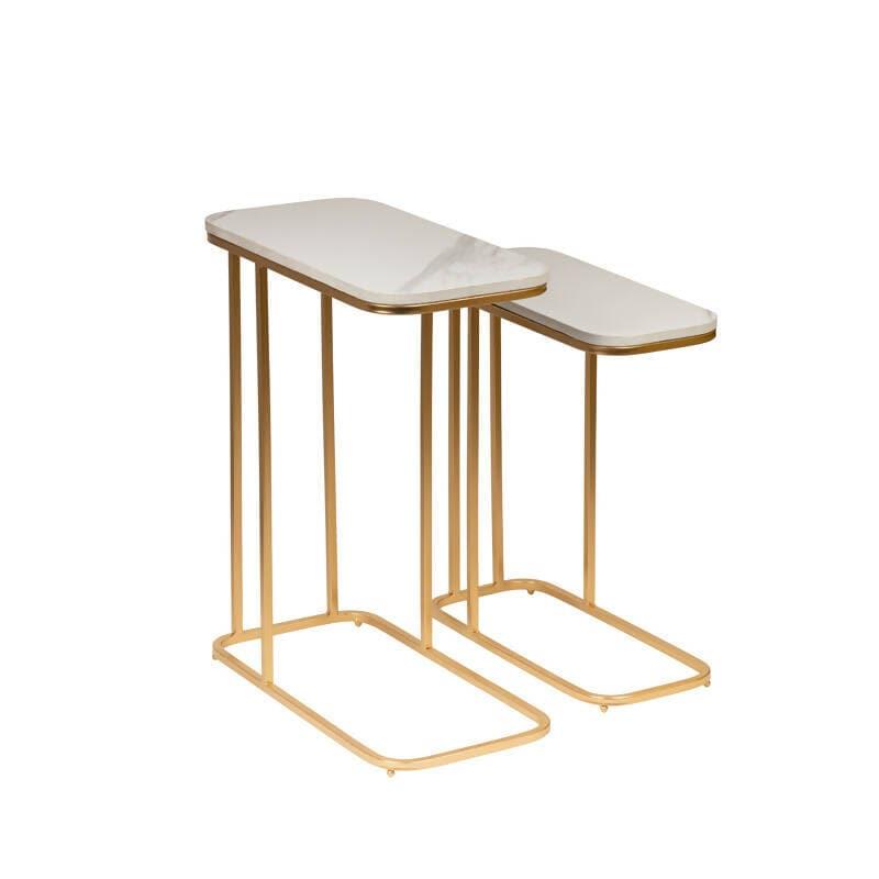 Modern Gold Side Nesting Table - Ouch Cart 