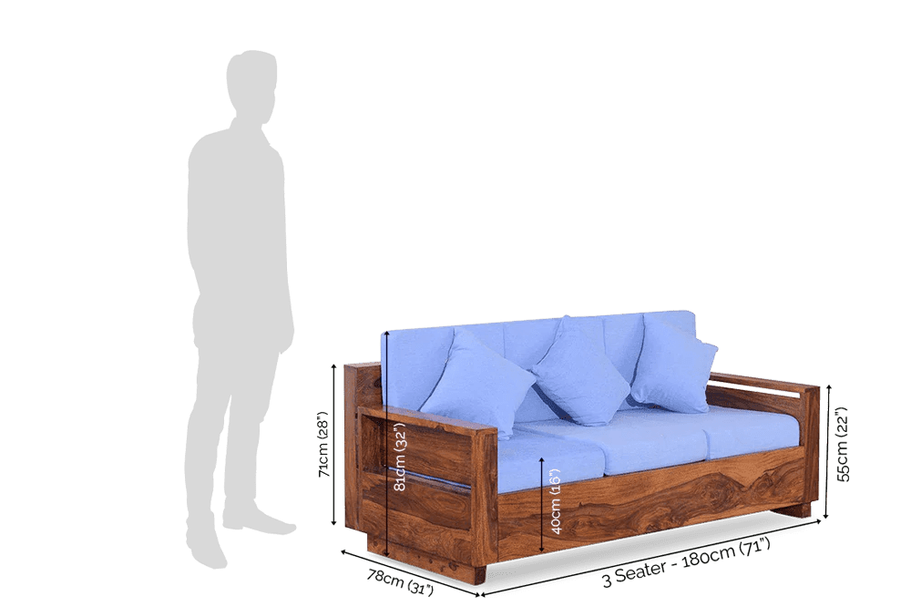 Solid Wood Dalton Sofa