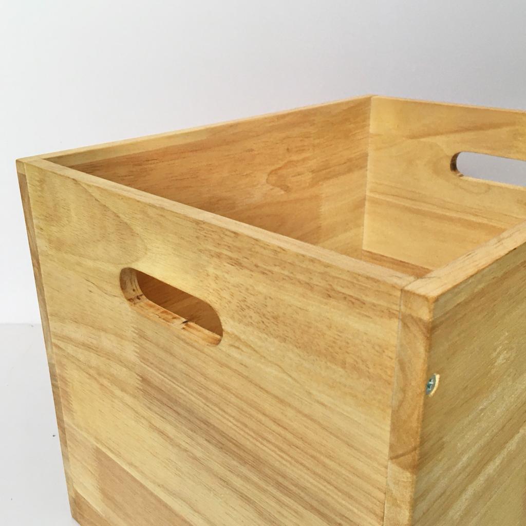 Wooden Storage Crate Box/Tool Box For Home Organiser ( With Complementary Coaster ) By Miza - Ouch Cart 