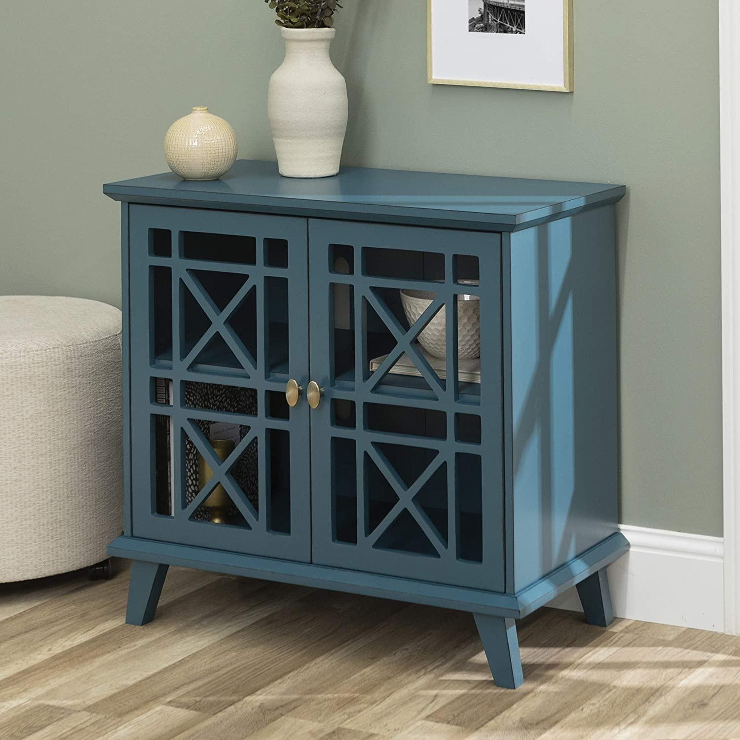 Wood Kitchen Accent Buffet Sideboard Entryway Serving Storage Cabinet with Doors Entryway Kitchen-Dining Room Console Living Room