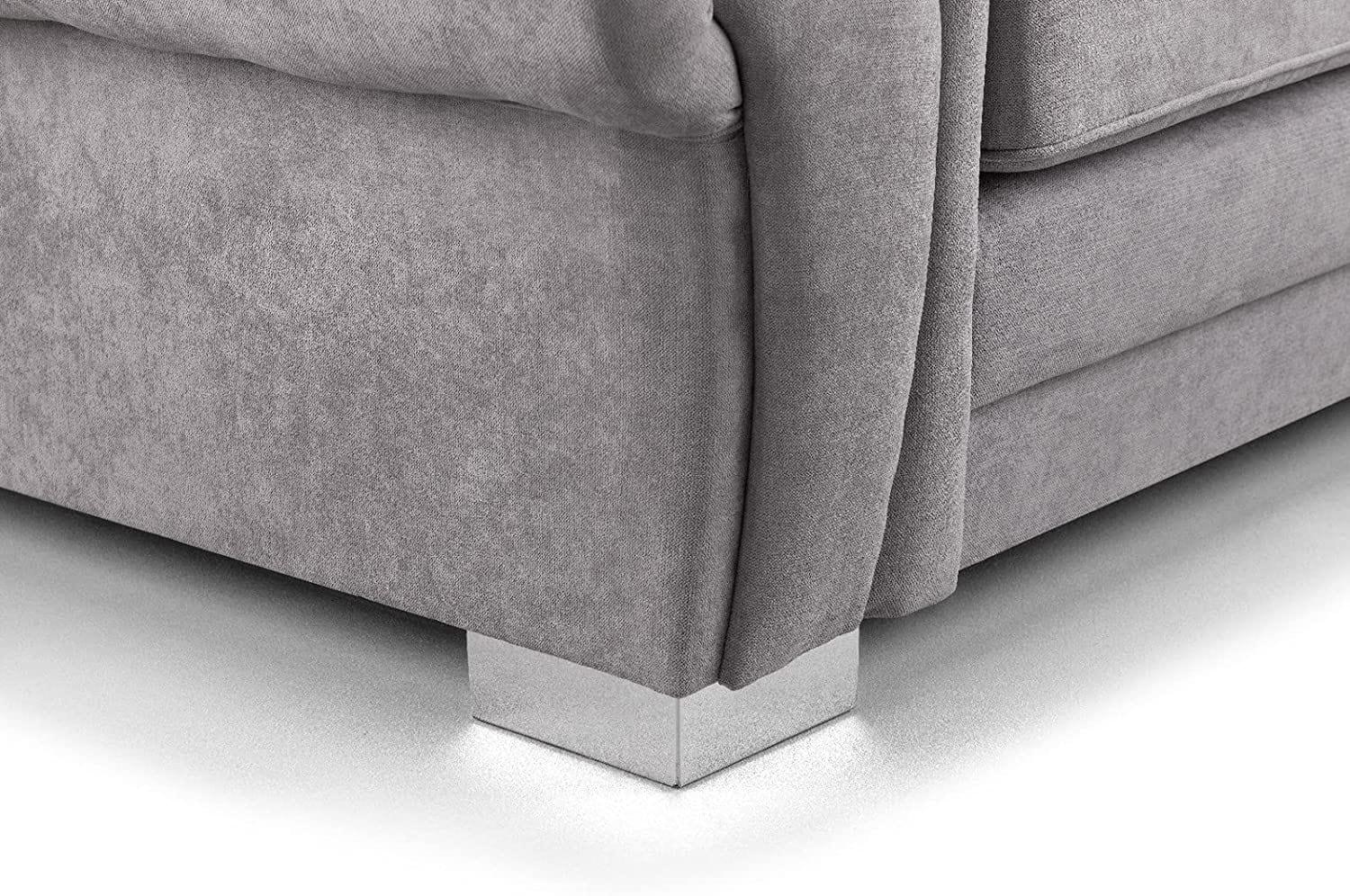 Sofa Verona Fabric Corner Sofa -Grey, Armchair) - Ouch Cart 
