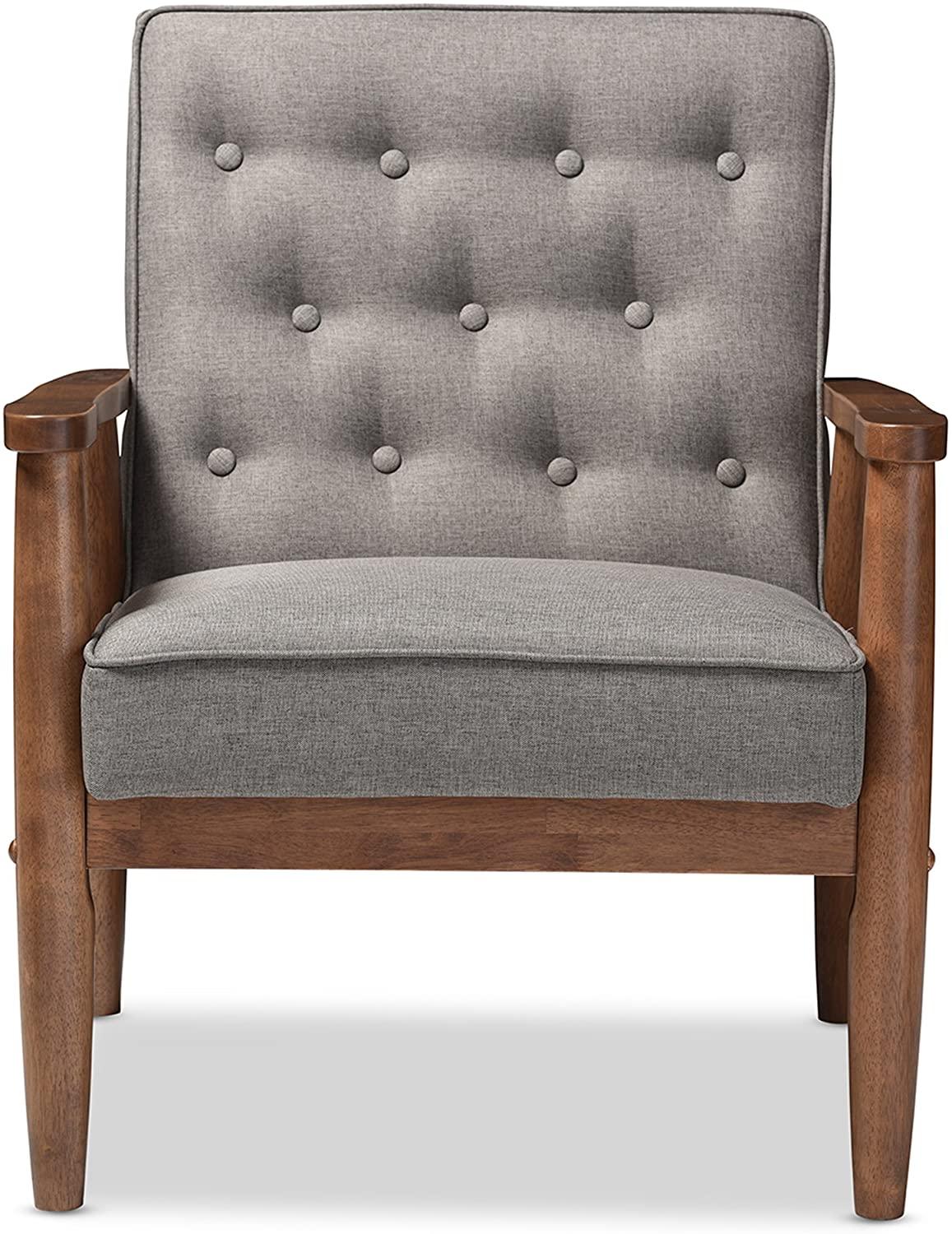 Amazing Wide Tufted back Wooden Cushion Chair - Ouch Cart 