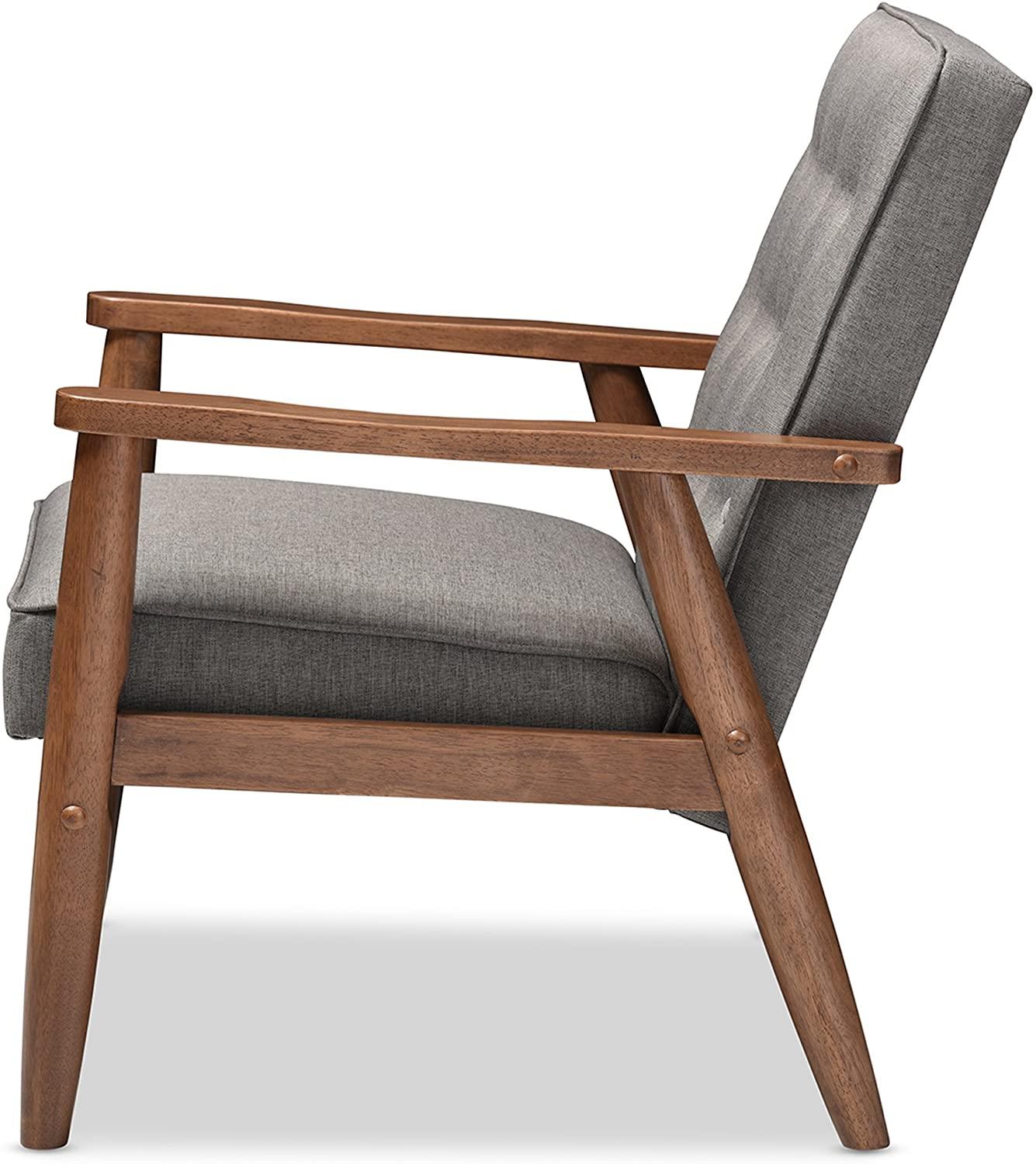 Amazing Wide Tufted back Wooden Cushion Chair - Ouch Cart 