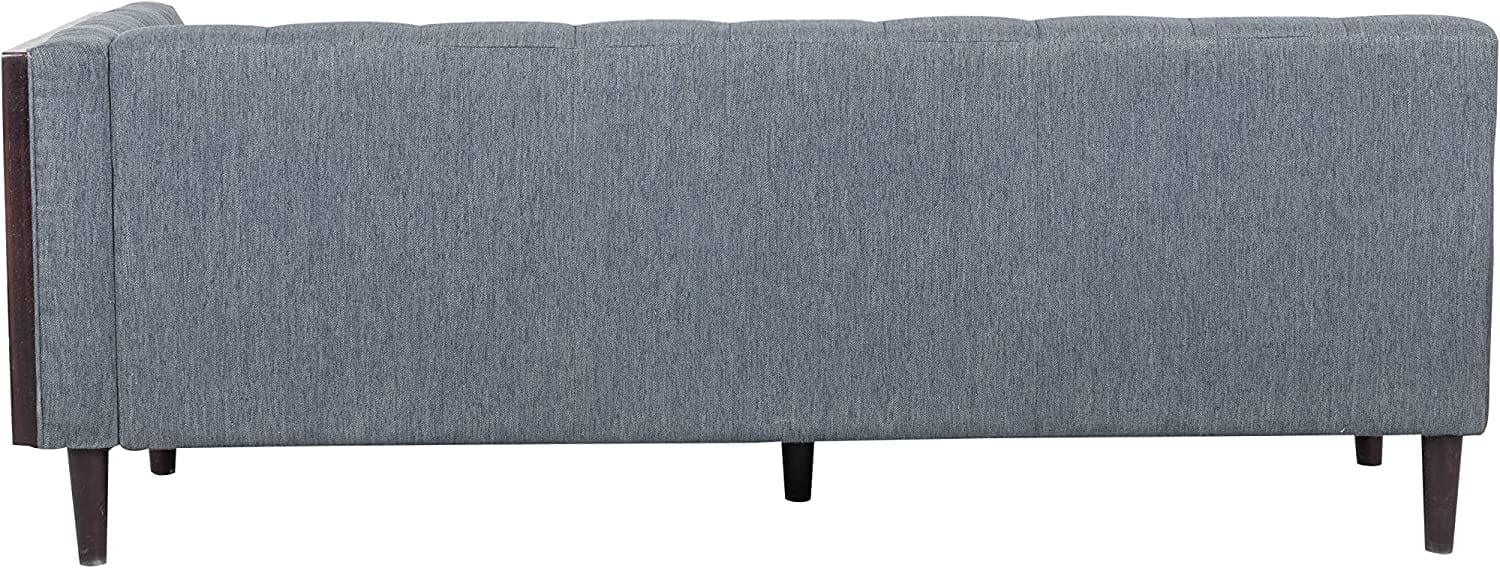 Easton Corner Modular Fabric Lounge Sofa Couch Wood Wooden Timber Frame Legs- Charcoal - Ouch Cart 