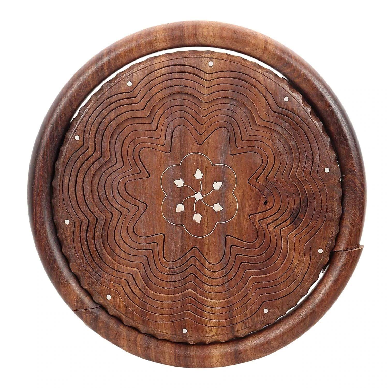 BEAUTIFUL ROSE WOOD FRUIT/VEGETABLES FOLDABLE BASKET - Ouch Cart 