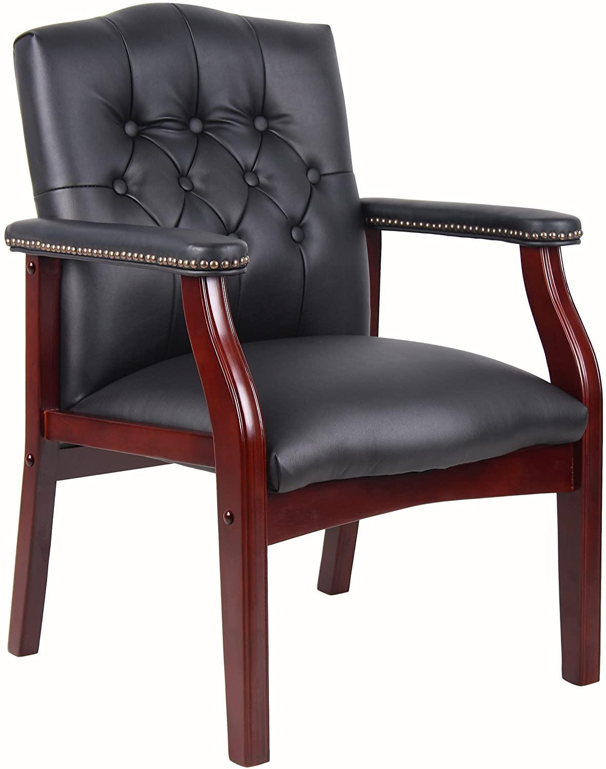 League Executive Guest Chair, Black - Ouch Cart 