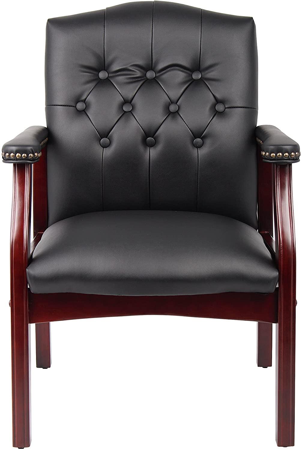 League Executive Guest Chair, Black - Ouch Cart 