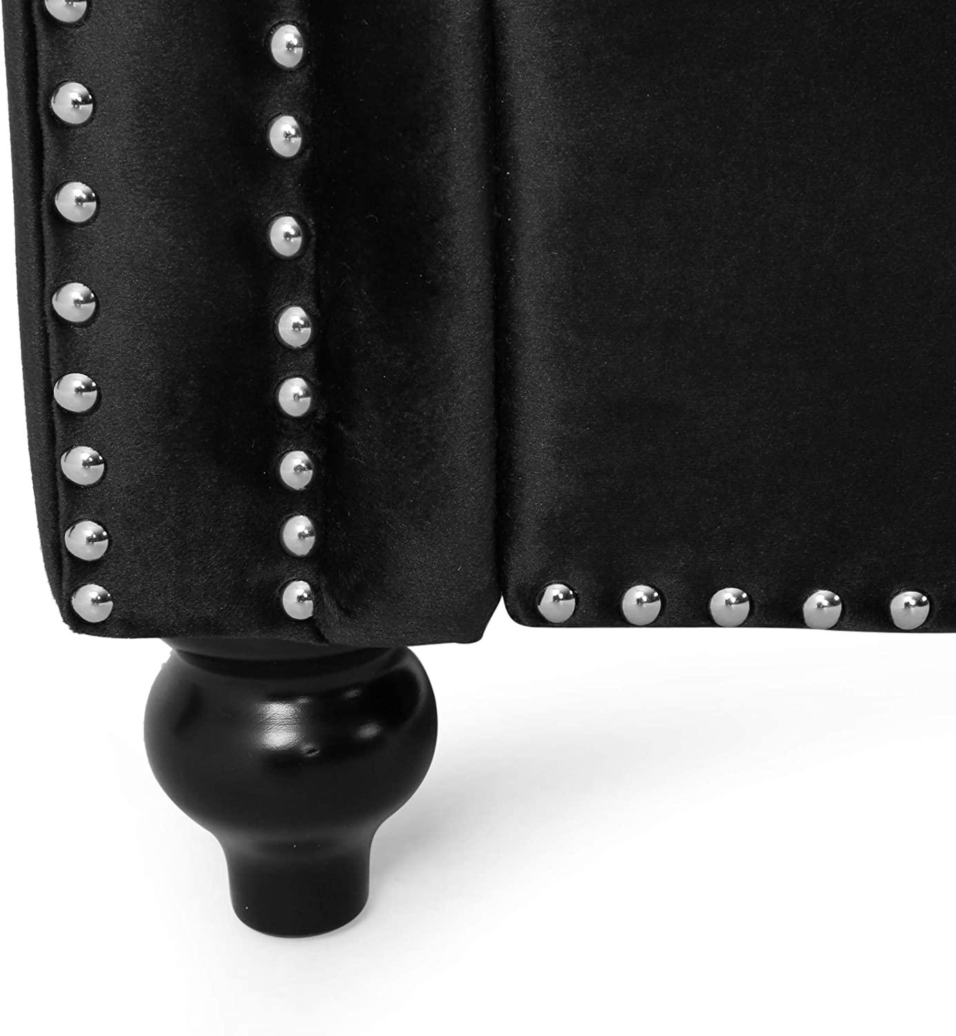 Brinkhaven Tufted Loveseat with Nailhead Trim - Velvet - Ouch Cart 