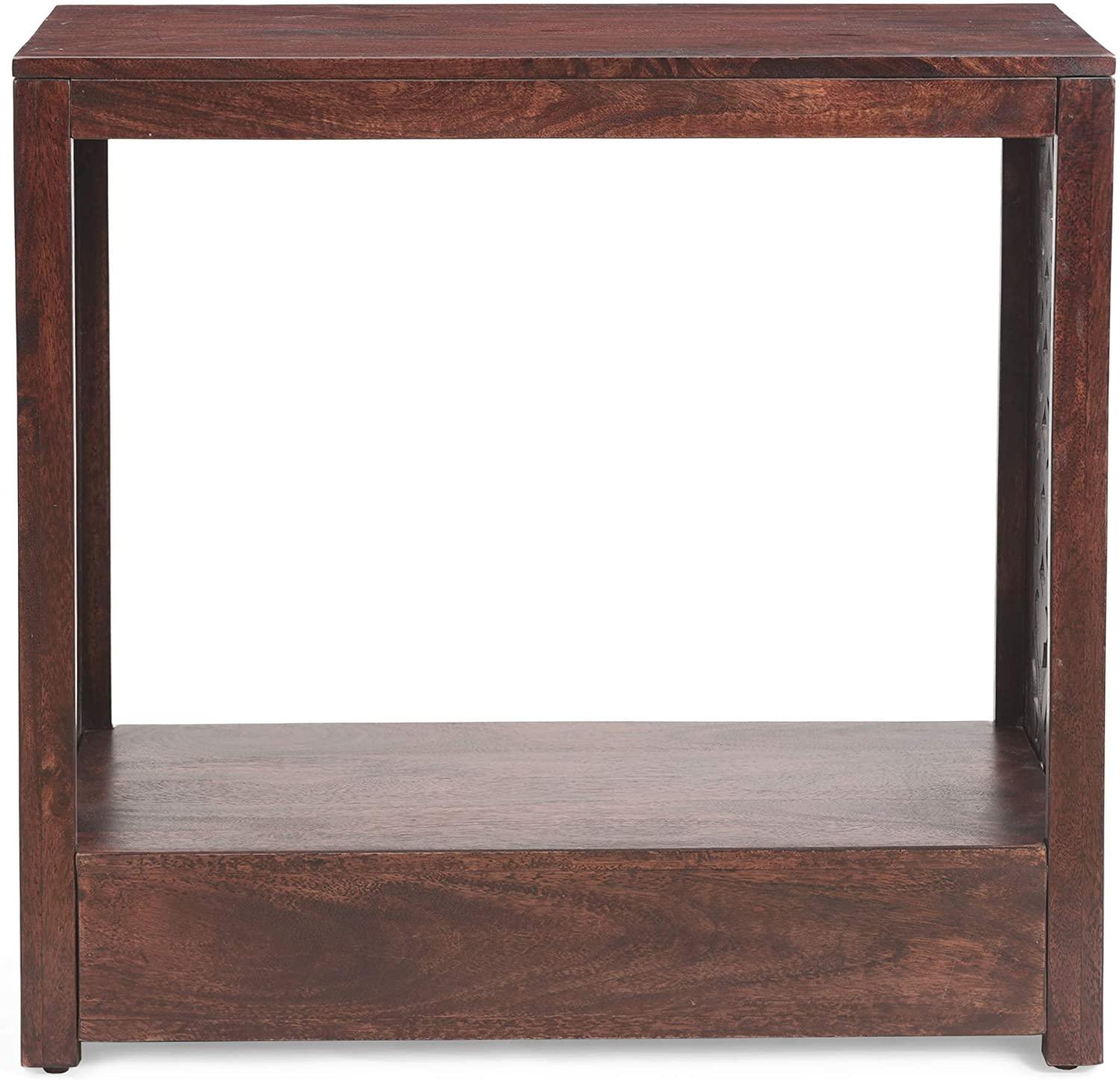 Home Ursula Mango Wood Console Table, Brown - Ouch Cart 