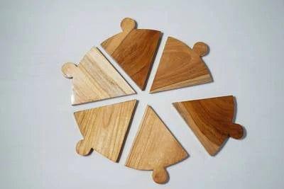 TEAK WOOD PIZZA PLATTER - Ouch Cart 