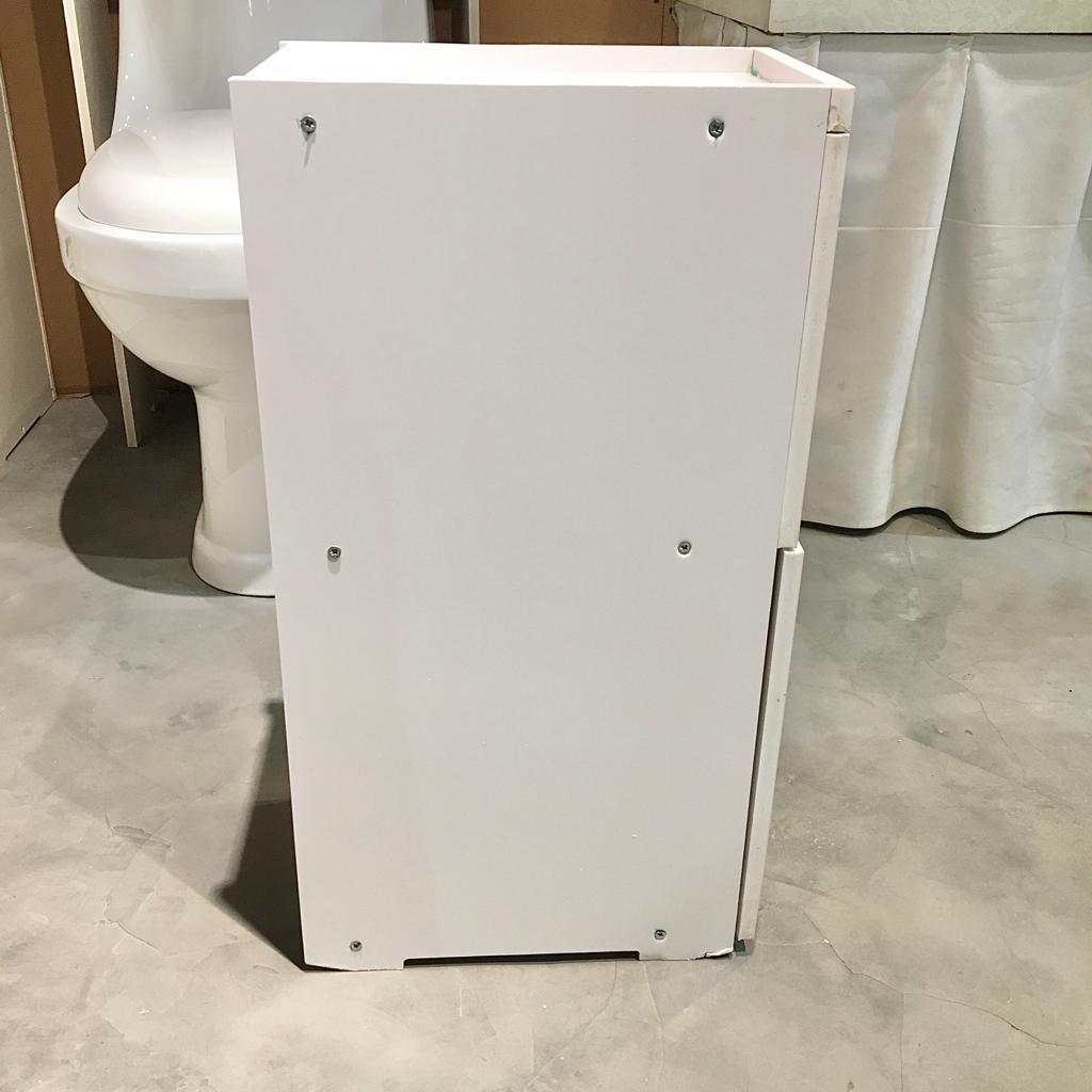 Waterproof PVC Bathroom WC Side Storage Cabinet Racks With Drawer By With Free Soap Dish Miza - Ouch Cart 