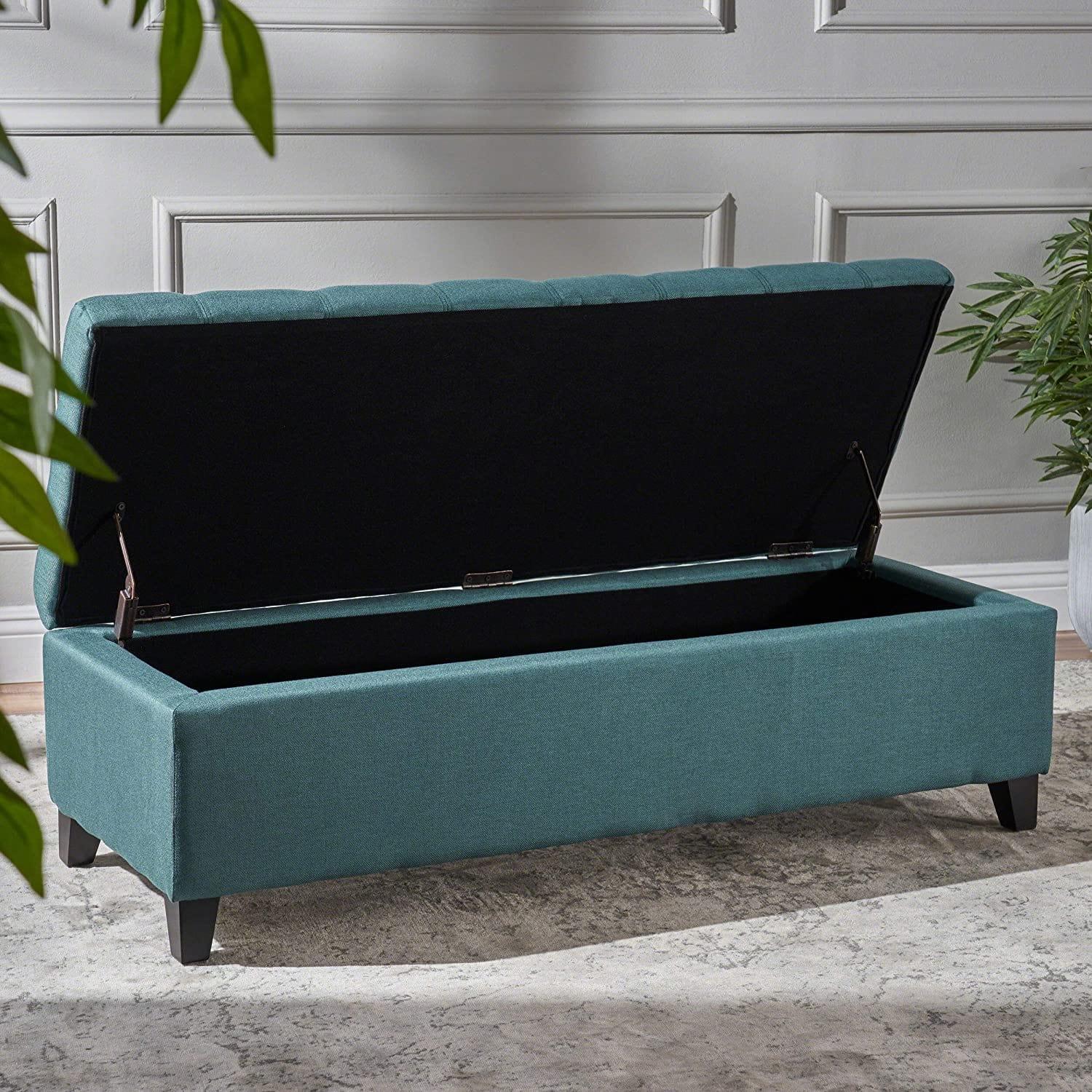 Mission Fabric Storage Ottoman - Ouch Cart 