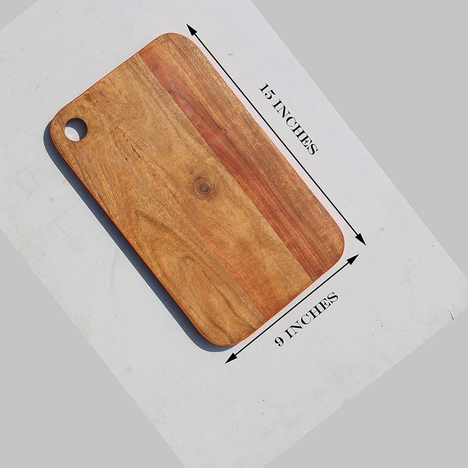 ACACIA WOOD CHOPPING BOARD CUM SERVING TRAY