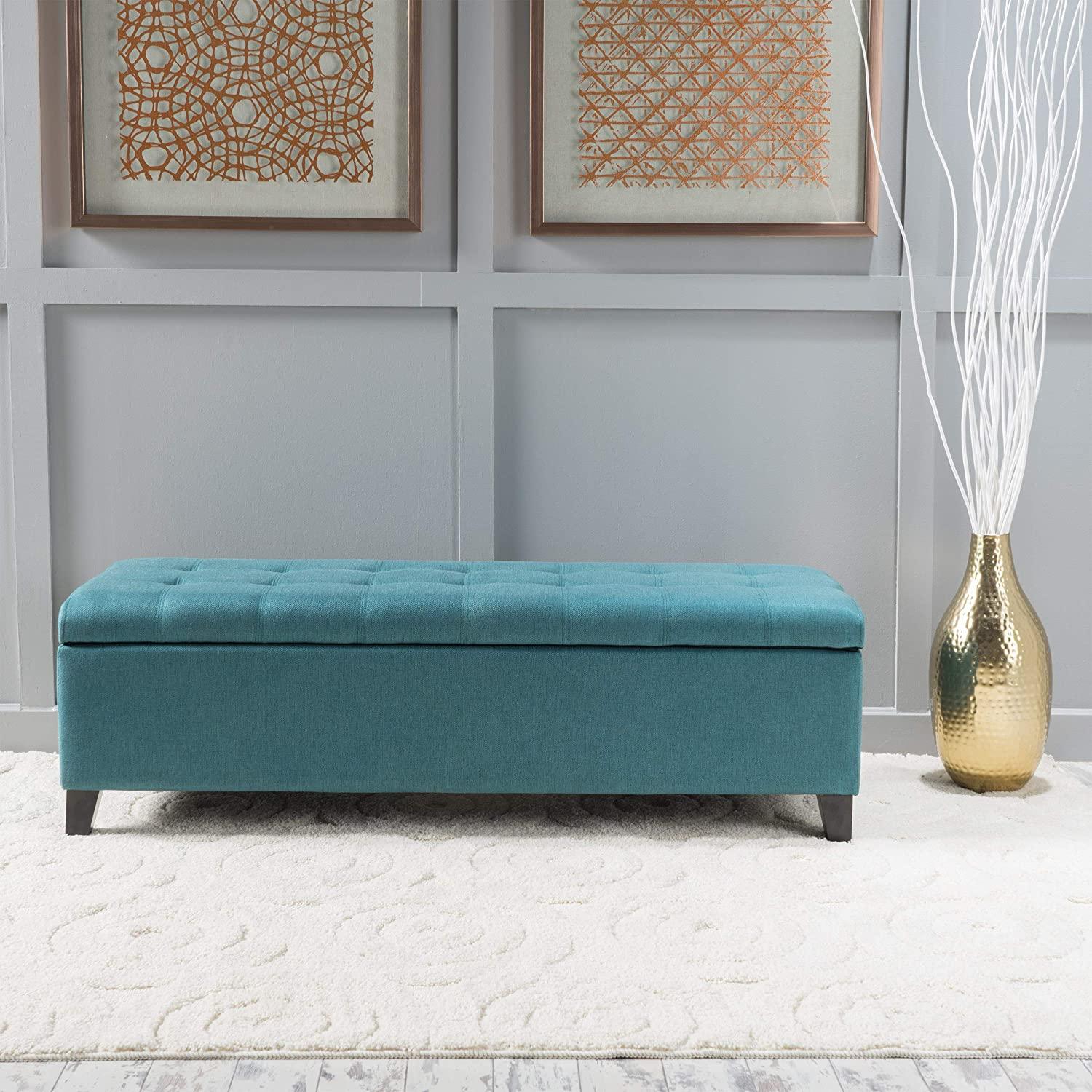 Mission Fabric Storage Ottoman - Ouch Cart 