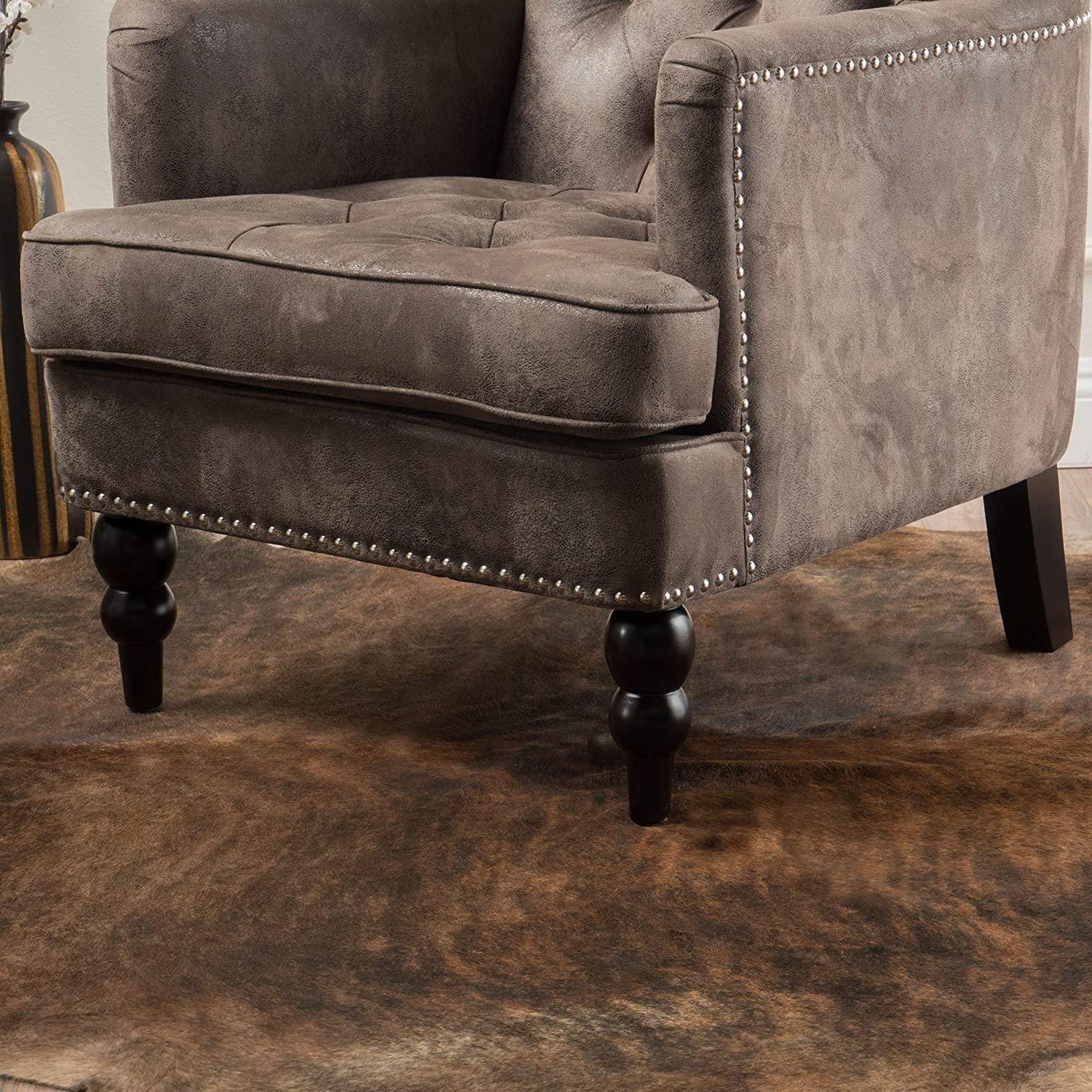 Tufted Club Chair, Fabric Accent Chair - Ouch Cart 