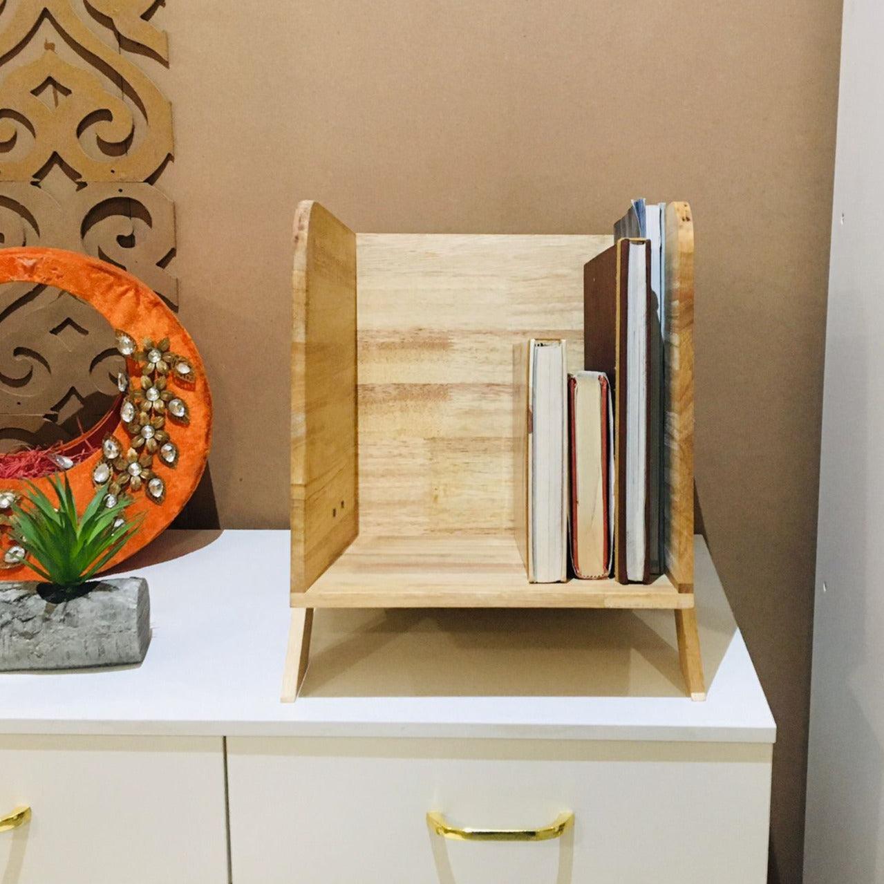 Tabletop Book Rack Wooden Organizer By Miza - Ouch Cart 