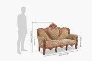 Solid Wood Czar Carved Sofa Set - Ouch Cart 