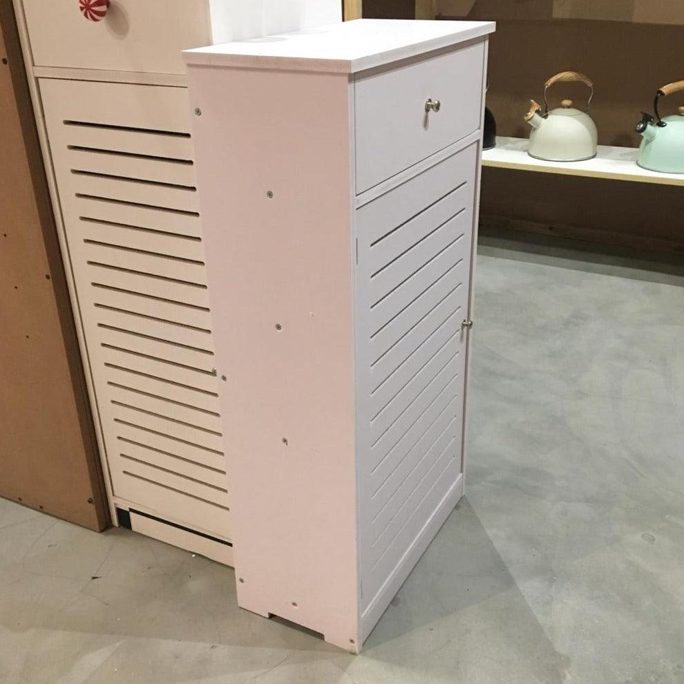 Bathroom PVC Floor Standing Storage Cabinet For Multipurpose Use By Miza - Ouch Cart 