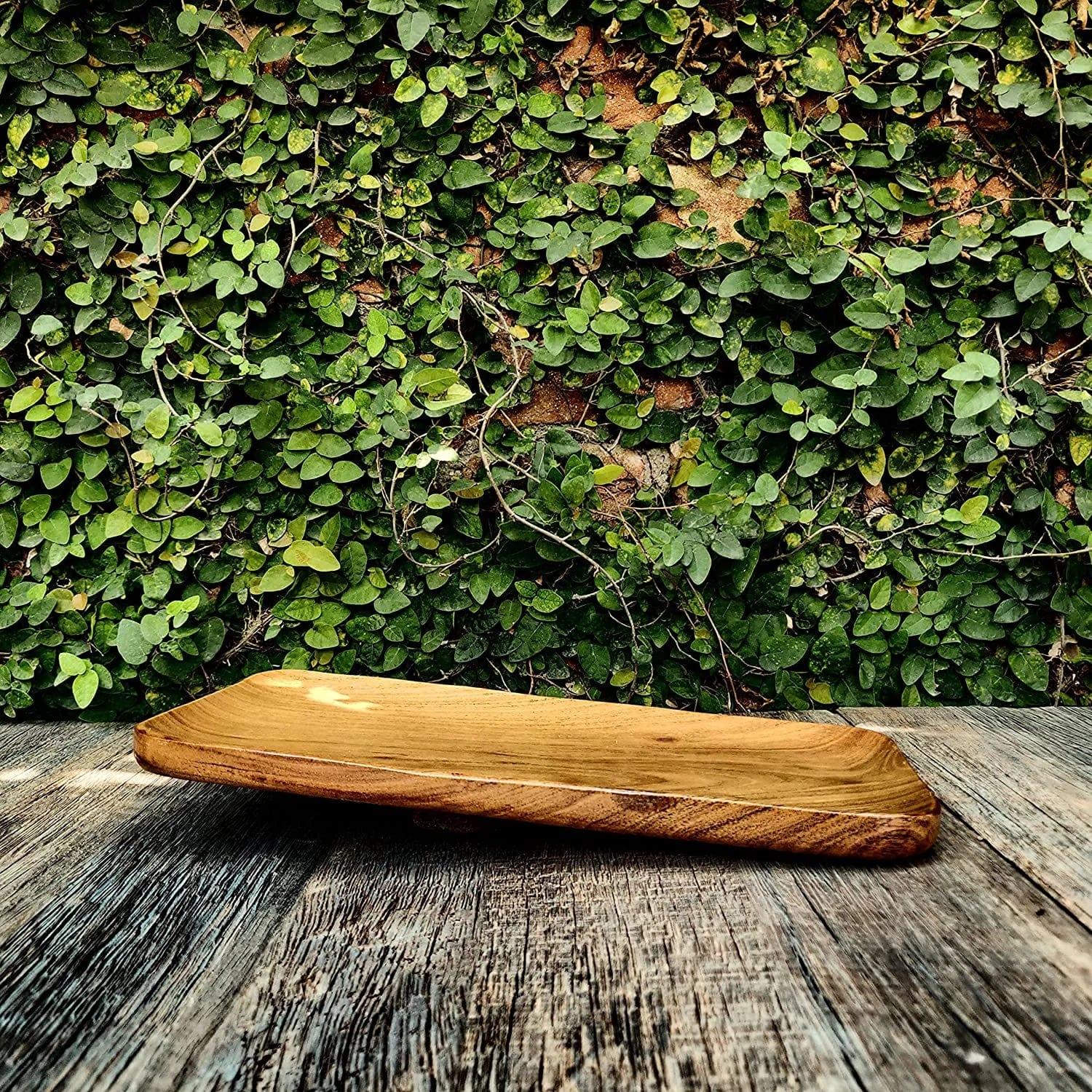 WOODEN SERVING TRAY II PLATTER - Ouch Cart 